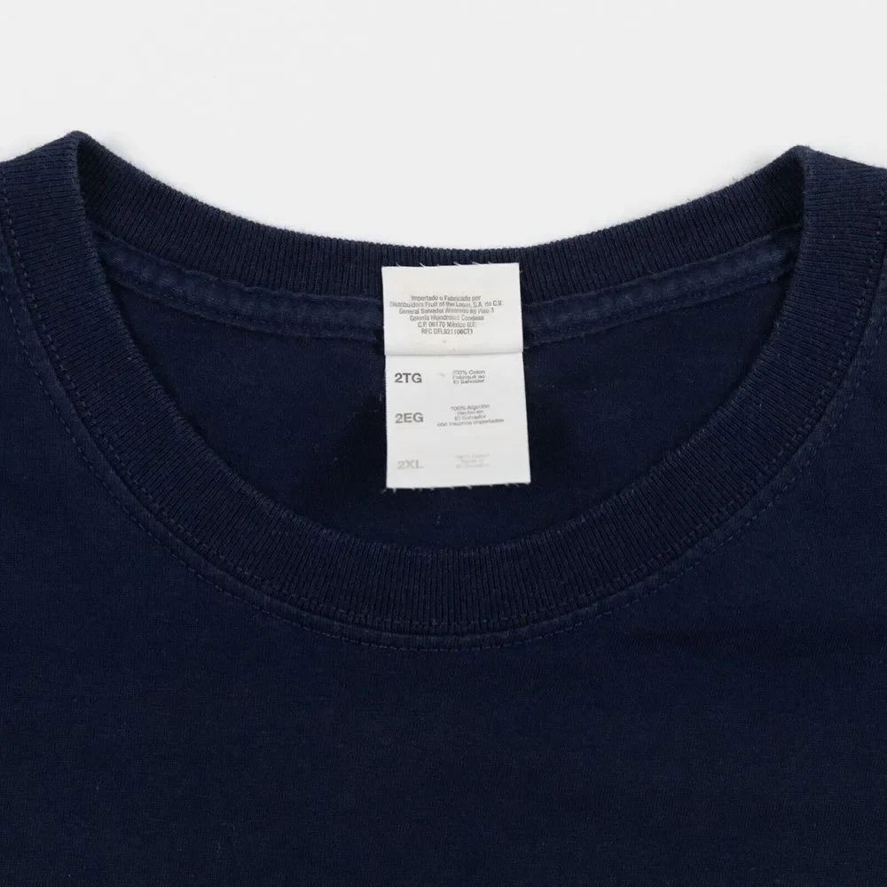 Game Of Thrones Jon‎ Snow Wolf Graphic Print T-Shirt Navy Size 2XL